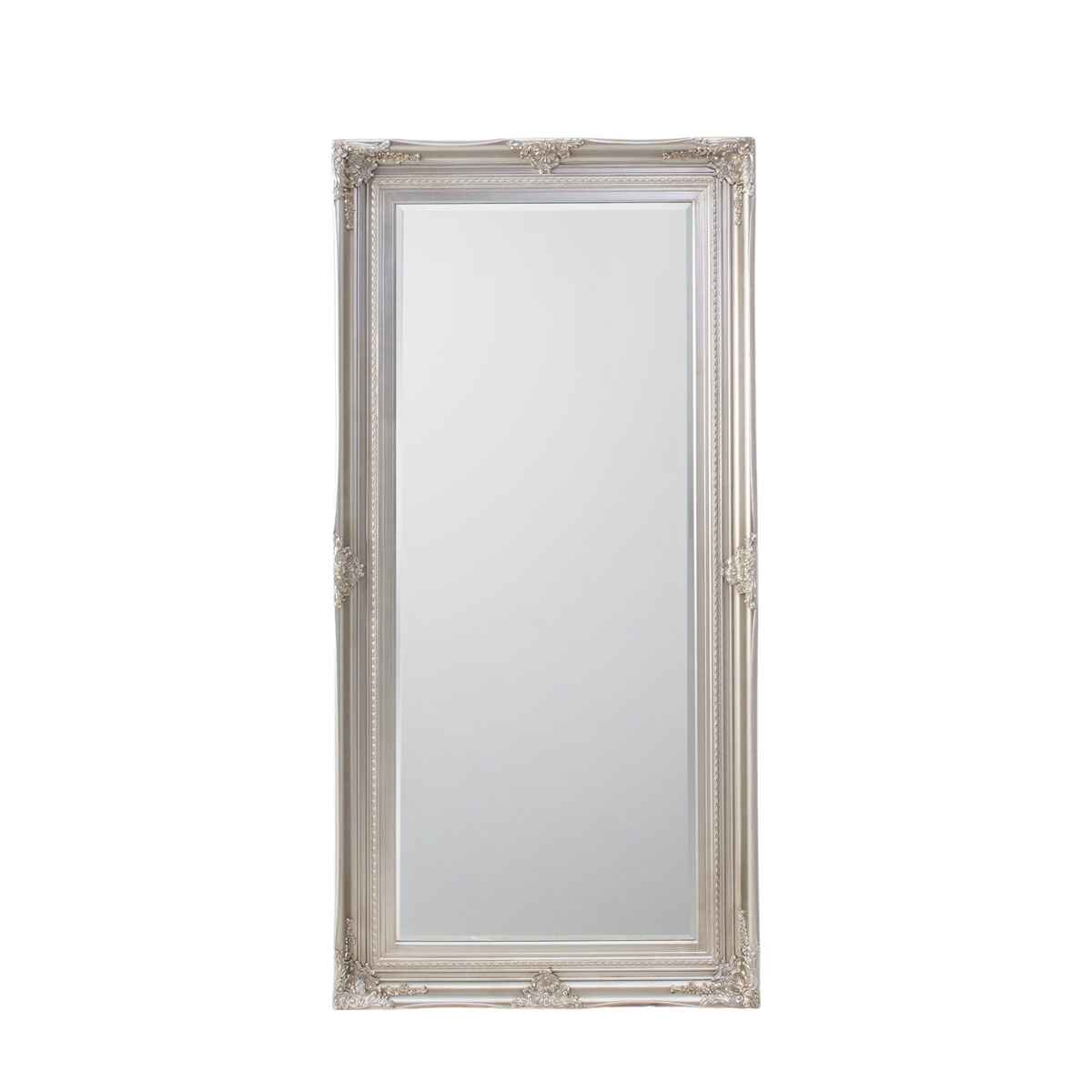 Hampshire Leaner Mirror Antique Silver 1700x840mm