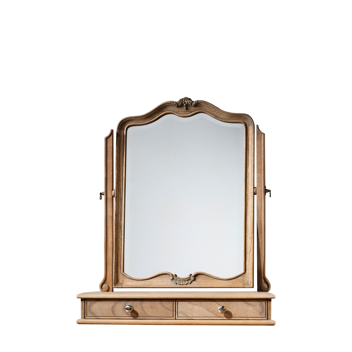 Chic Dressing Table Mirror Weathered 600x180x730mm