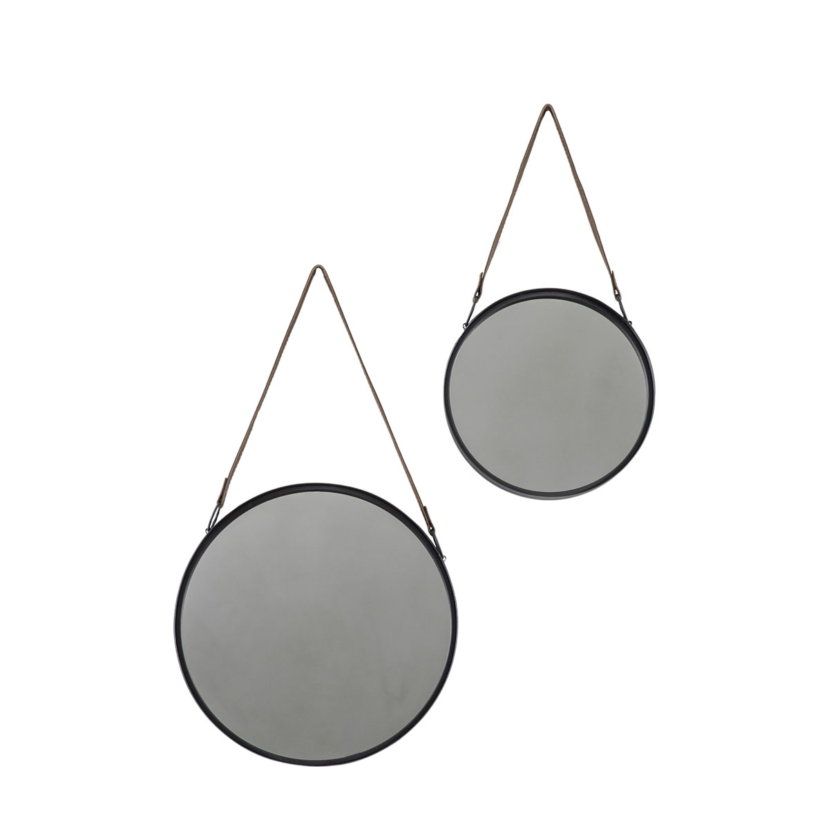 Marston Mirrors Black (Set of 2) 400 & 300mm