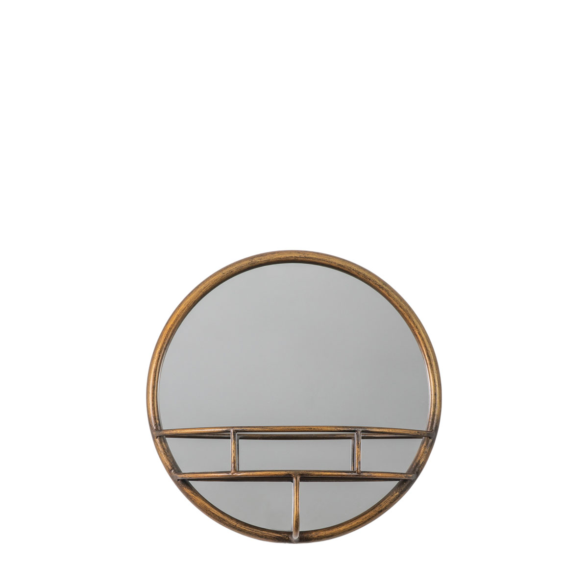 Milton Round Mirror Bronze 400mm