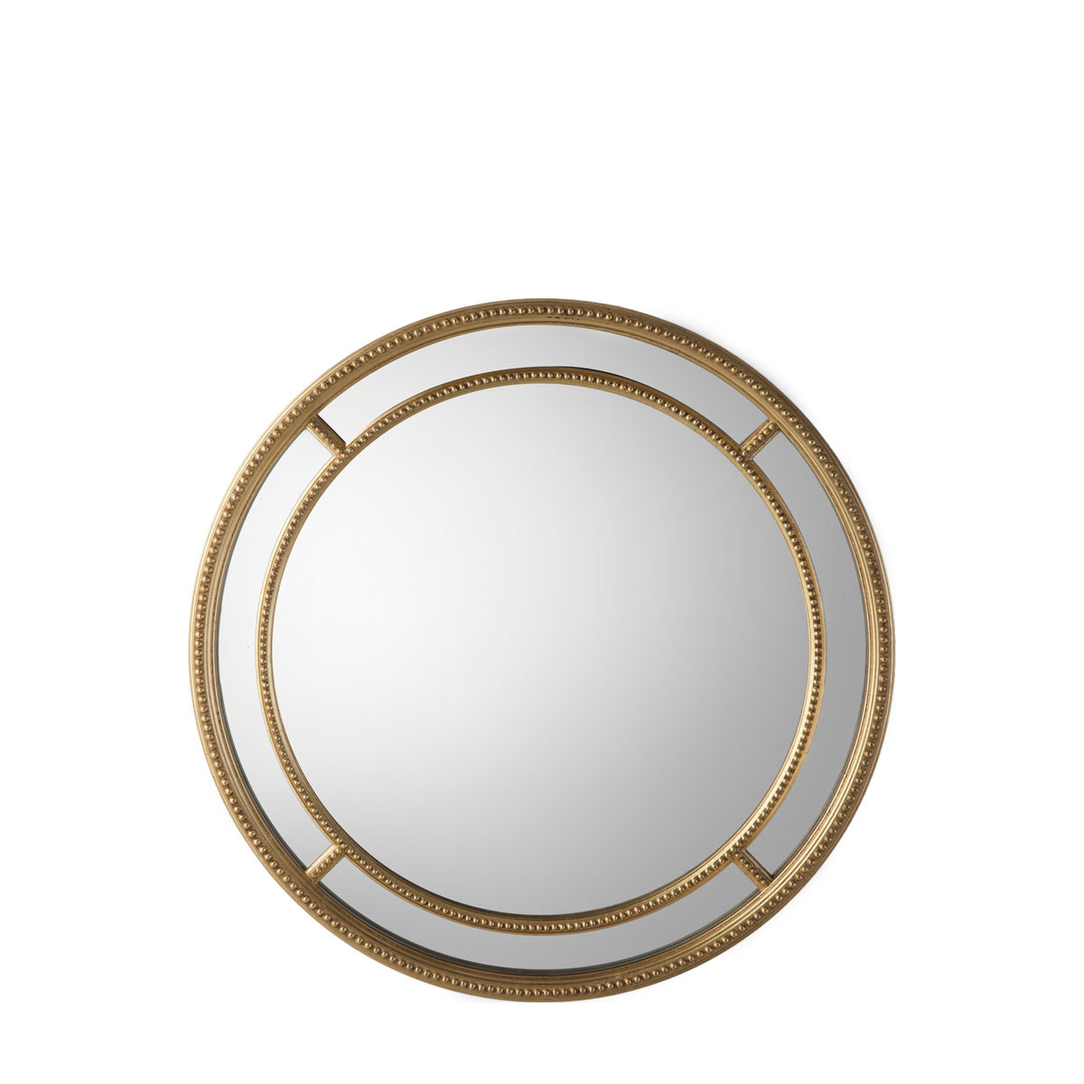 Sinatra Round Mirror Gold 900x900mm