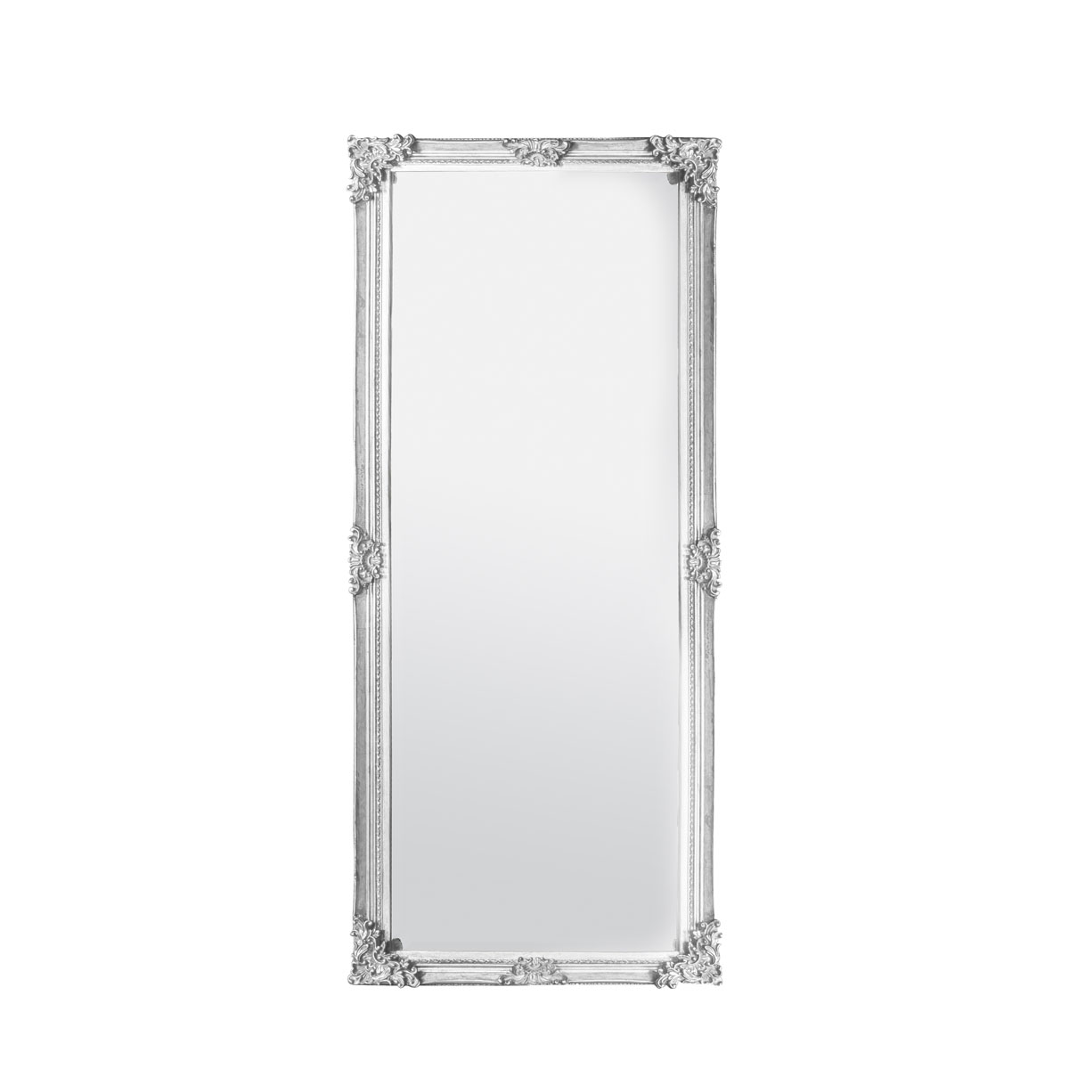 Fiennes Leaner Mirror Antique White 700x1600mm