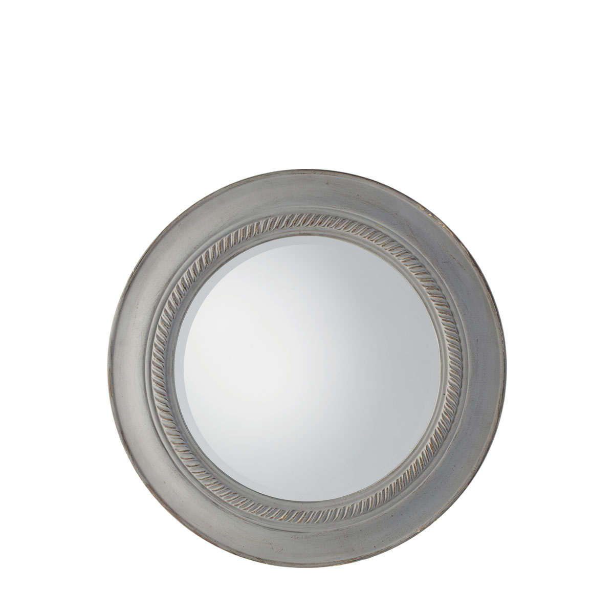 Neeson Round Mirror Distressed Grey 600x600mm