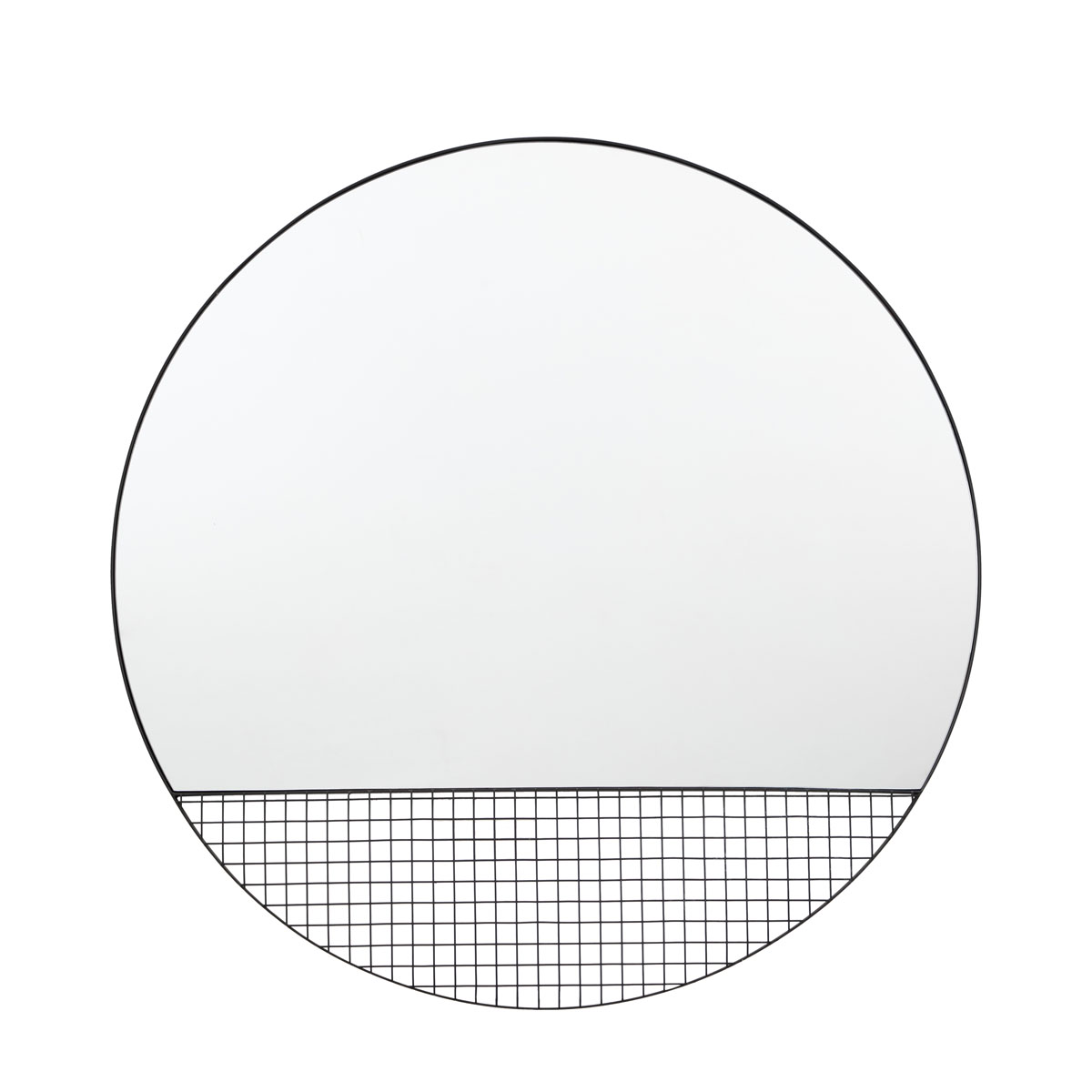 Roosevelt Mirror Black 800x20x800mm